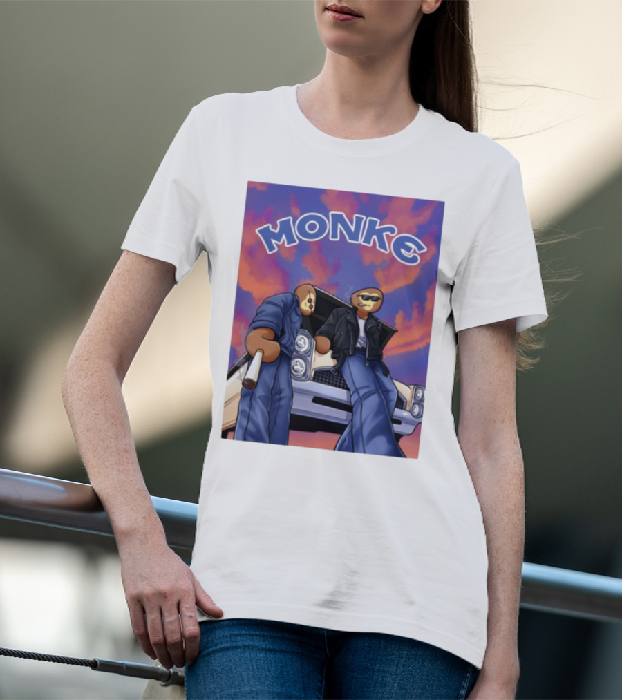 Joe Monke Cool Vibe Retro Car Art T-Shirt