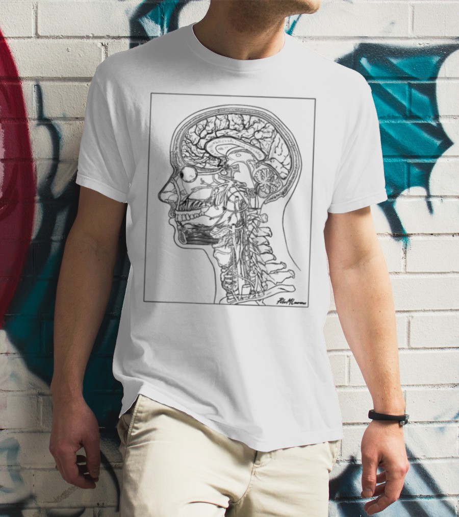 Petermlawrence Anatomical Head Neck Brain Structure T-Shirt