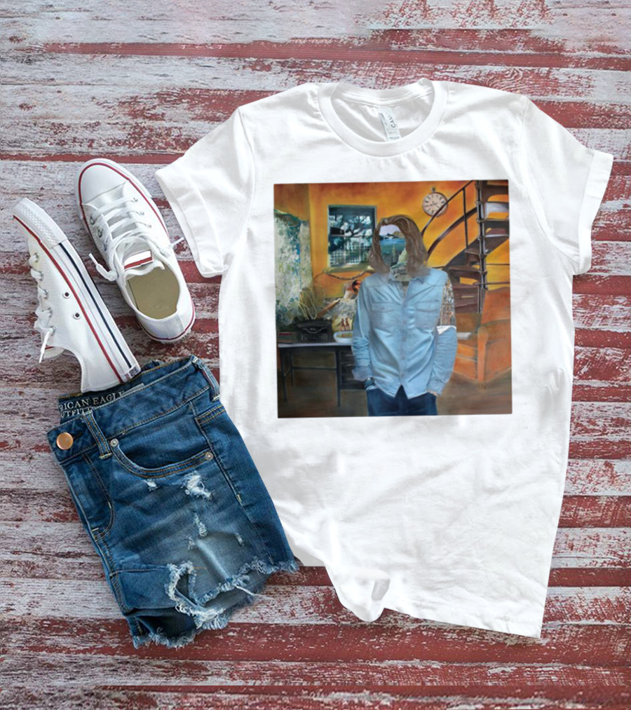 Hozier Album 10 Year Anniversary Surreal Collage Art Blue T-Shirt