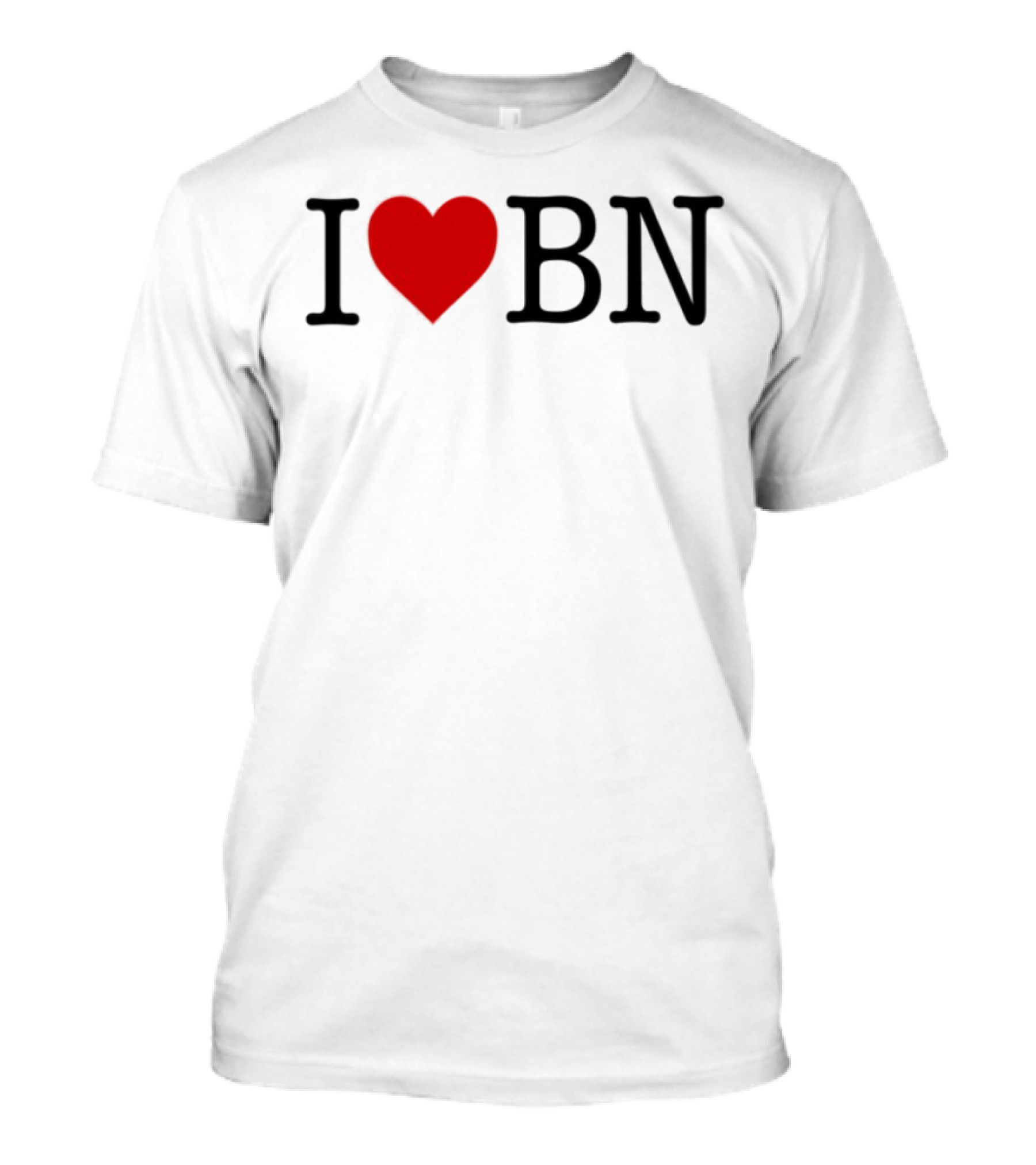 I Love BN Buenas Noches Heart Symbol Graphic T-Shirt