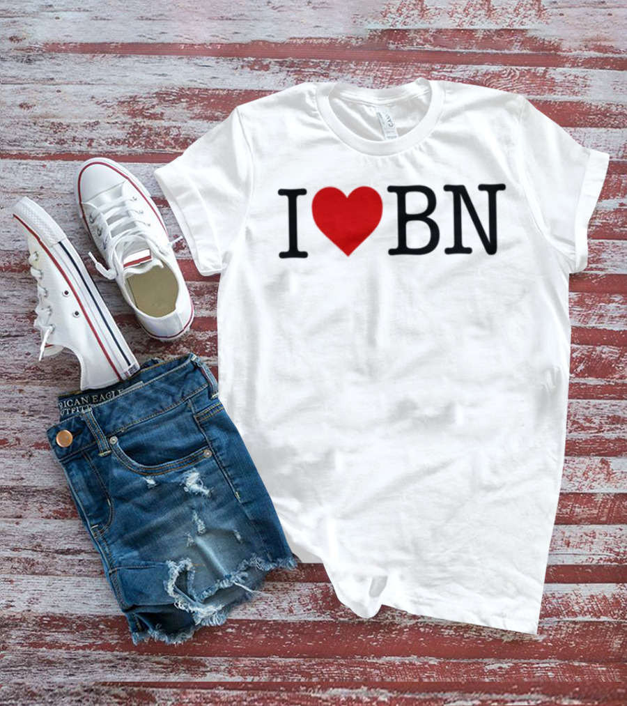 I Love BN Buenas Noches Heart Symbol Graphic T-Shirt