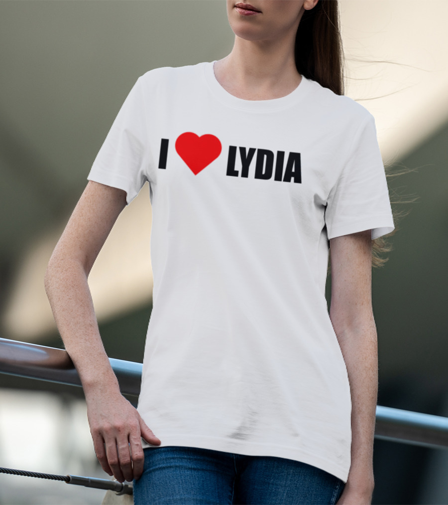 I Love Lydia Heart Symbol Expression T-Shirt