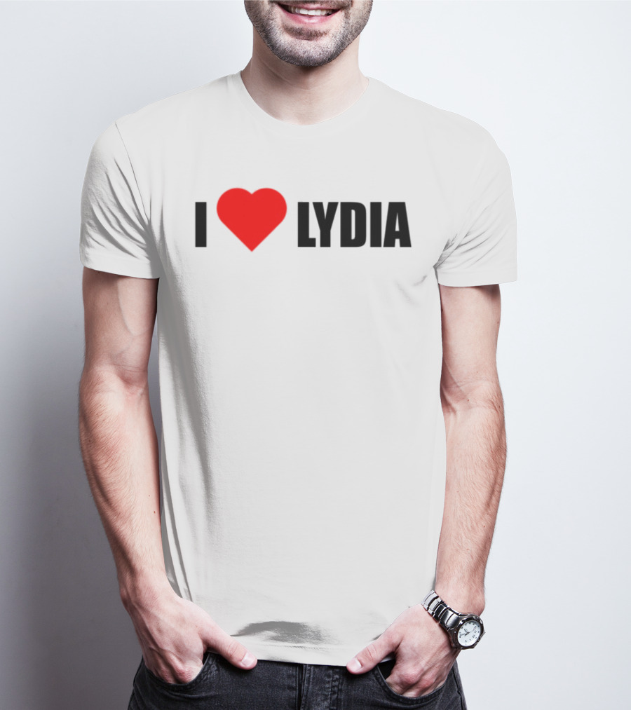 I Love Lydia Heart Symbol Expression T-Shirt
