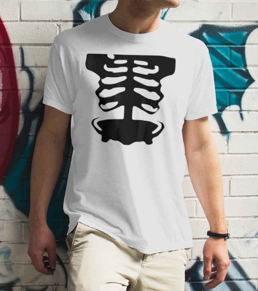 1x1x1x1 Forsaken Skeleton Halloween Costume T-Shirt