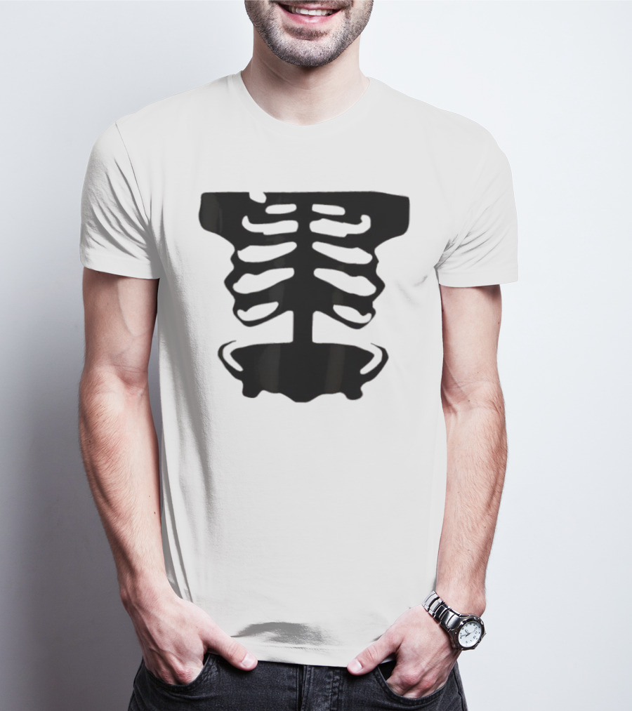 1x1x1x1 Forsaken Skeleton Halloween Costume T-Shirt