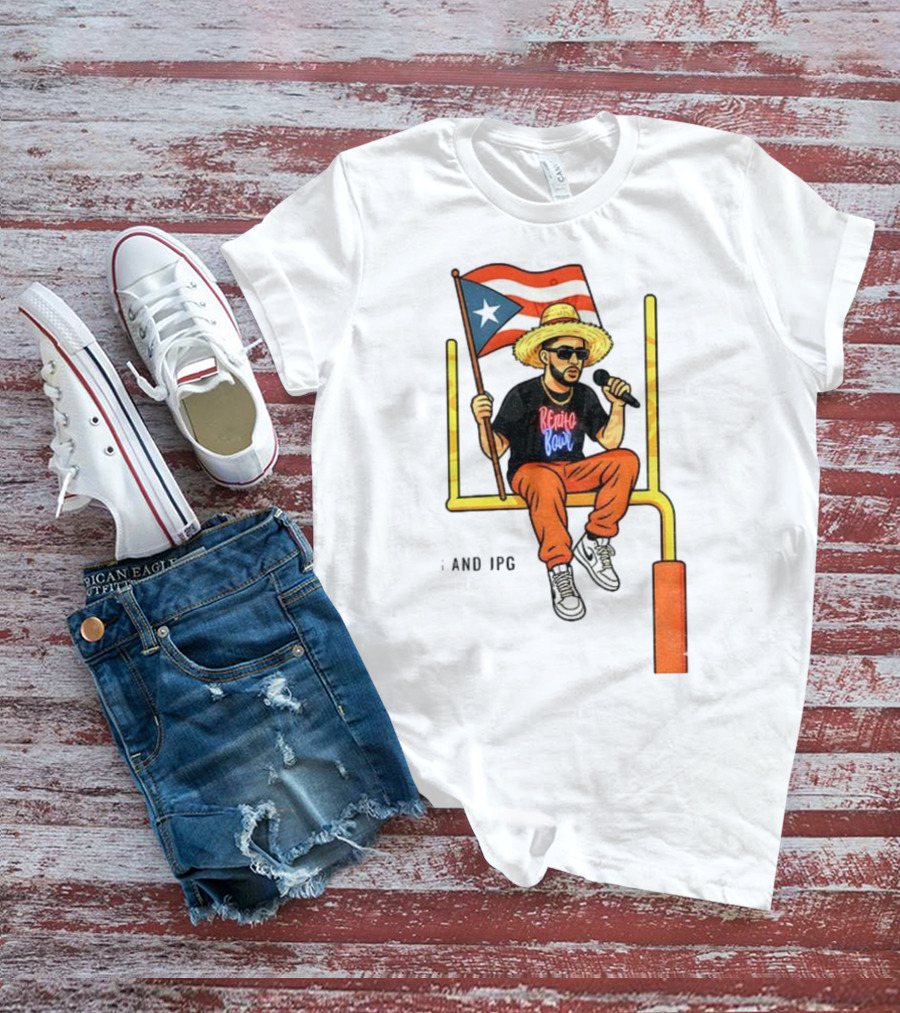 Bad Bunny Puerto Rico Flag Super Bowl LX 2026 Benito Bowl Mic Hat Sunglasses T-Shirt