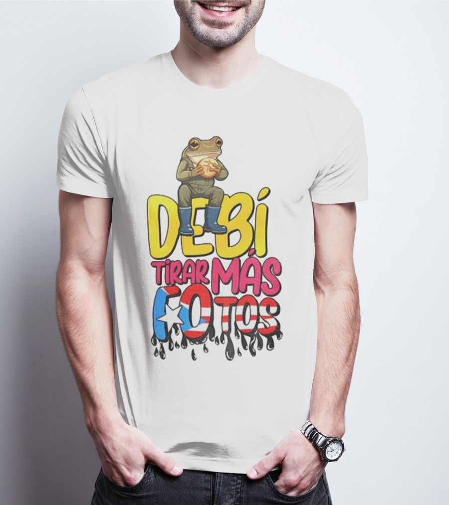 Bad Bunny Puerto Rico Frog Halftime Show Super Bowl LIX Debi Tirar Mas Fotos T-Shirt