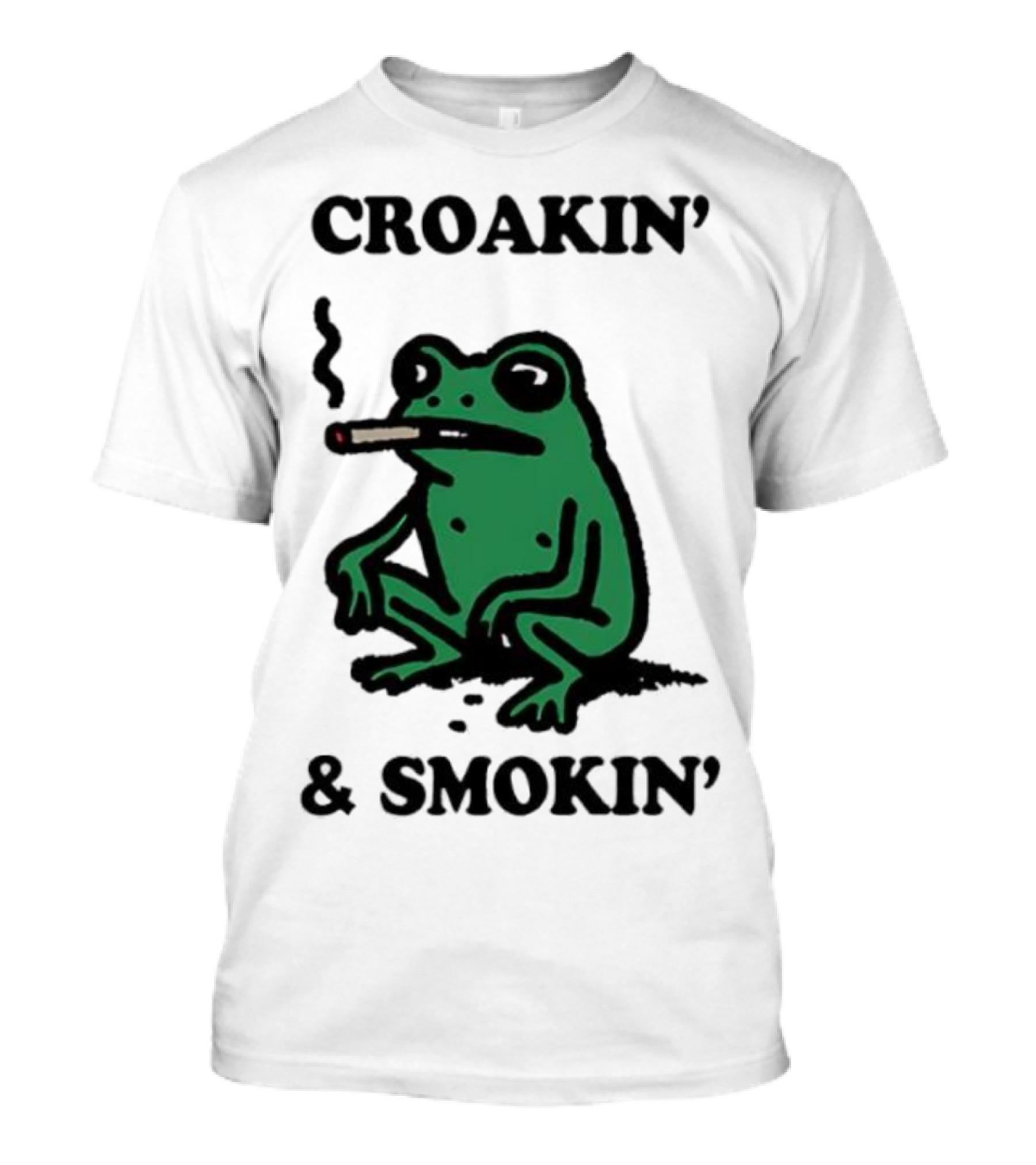 Croakin' And Smokin' Frog With Cigarette T-Shirt