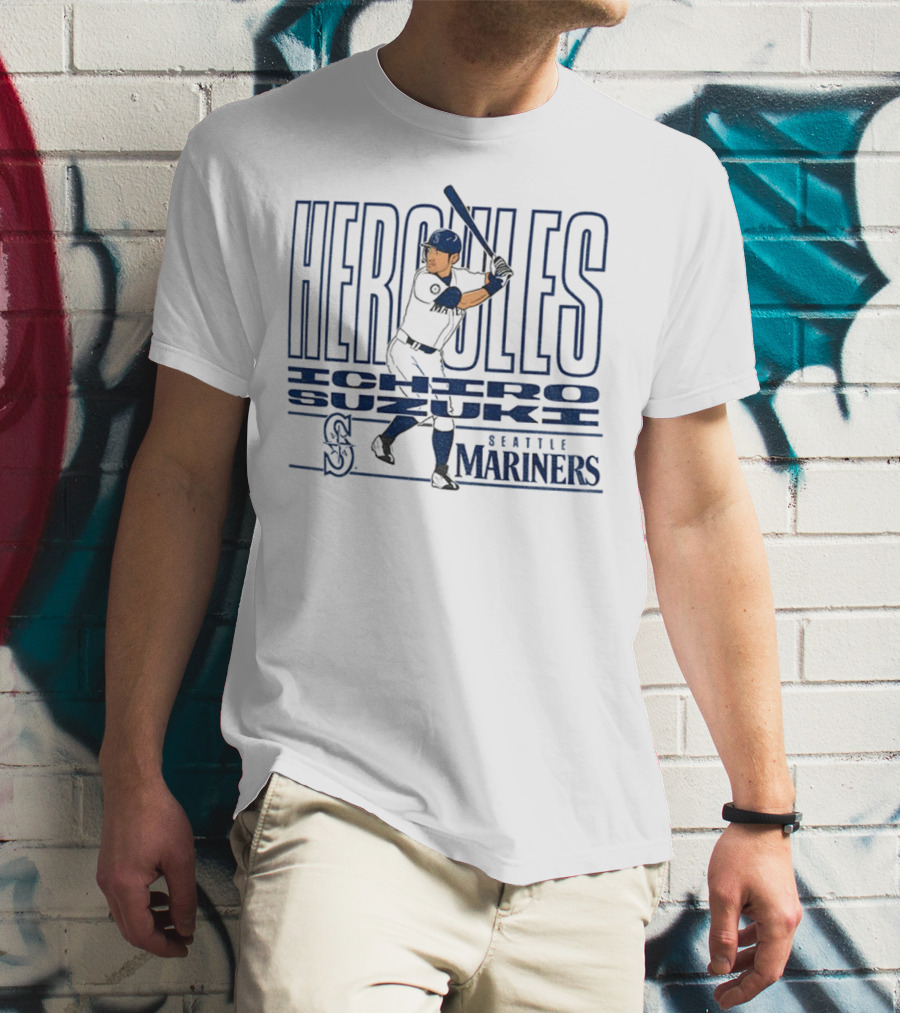 Hercules Ichiro Suzuki Seattle Mariners MLB Baseball Player 2025 T-Shirt