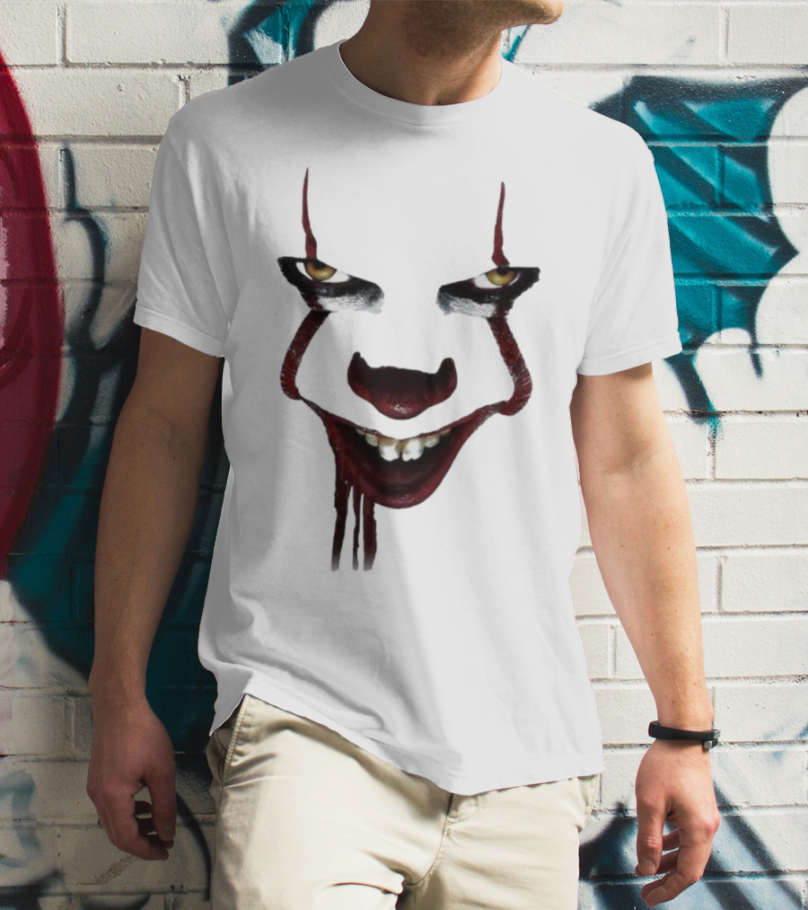 Pennywise Clown Face Halloween IT Movie T-Shirt