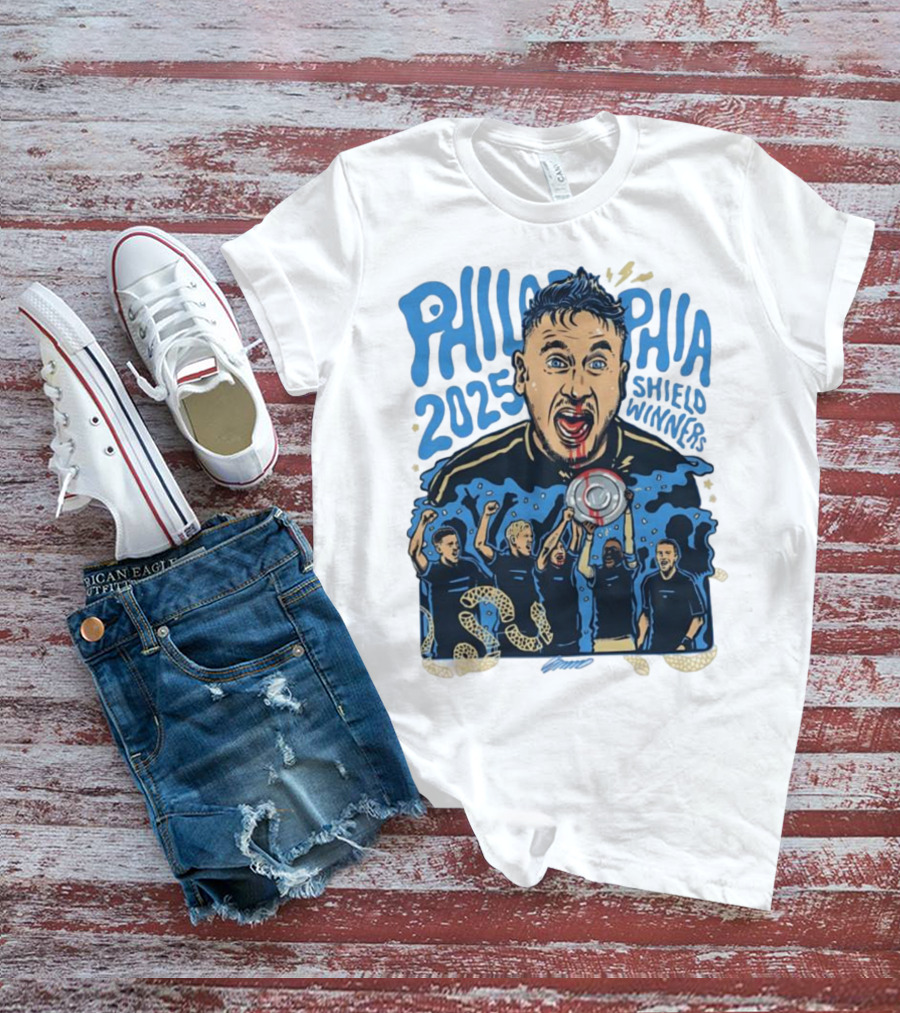 Philadelphia 2025 Shield Winners Union Victory T-Shirt