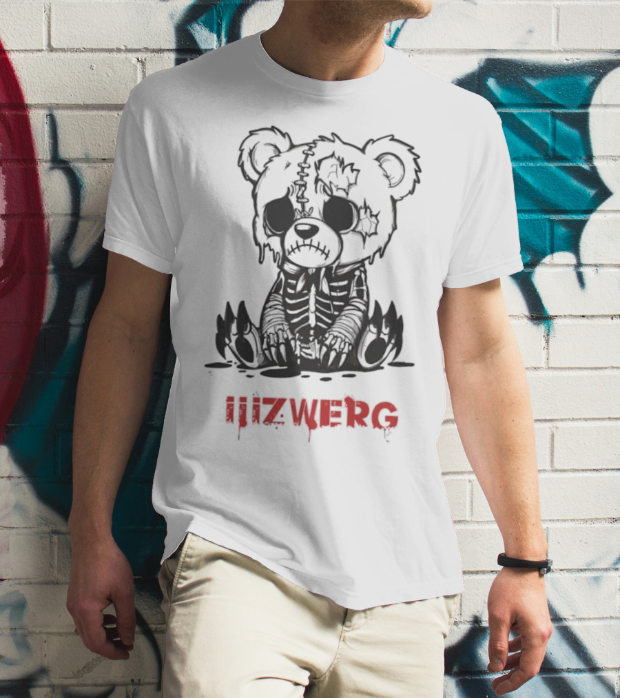 Sad Teddy Bear Iiizwerg Dark Aesthetic Toy Design T-Shirt