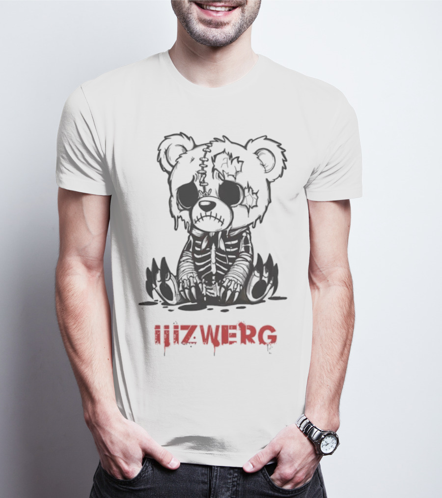 Sad Teddy Bear Iiizwerg Dark Aesthetic Toy Design T-Shirt