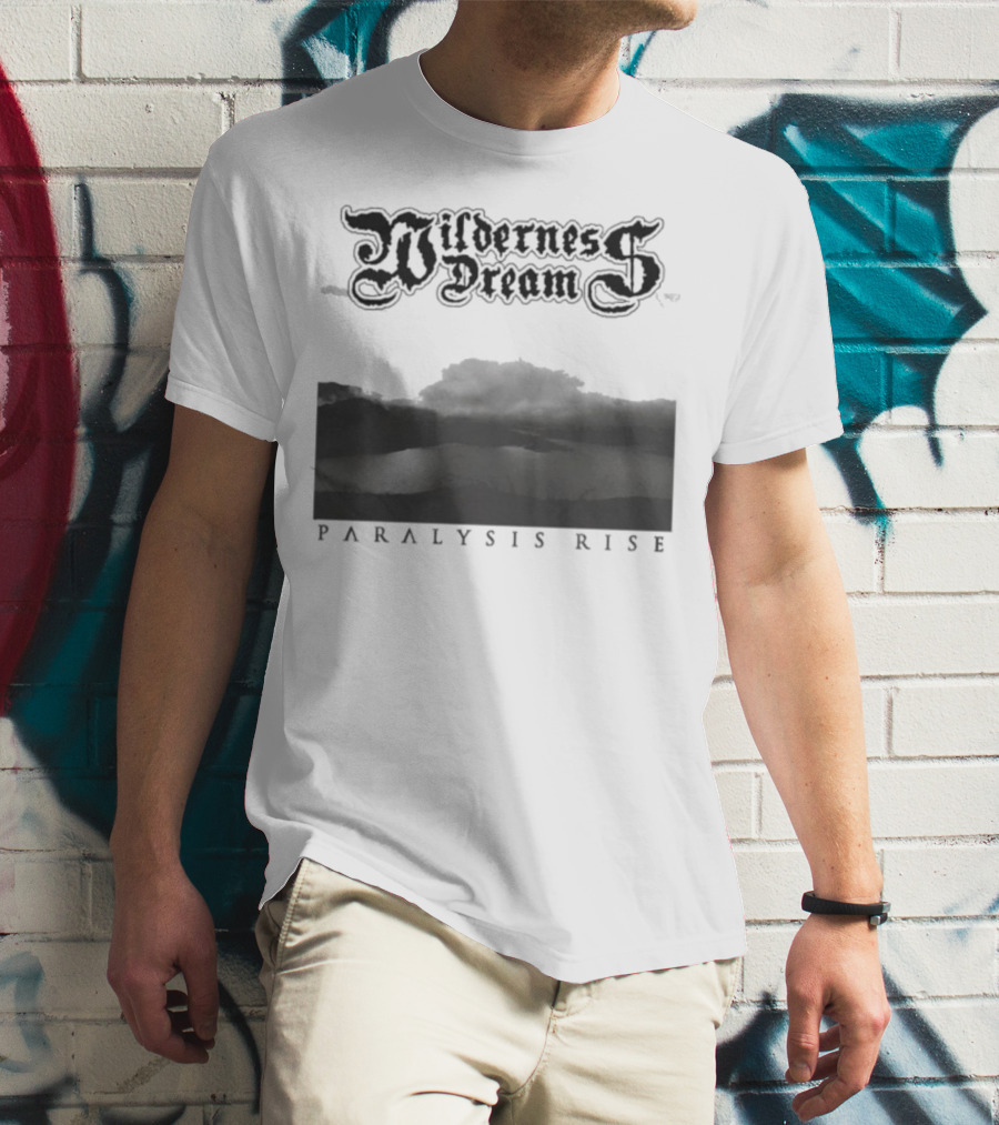 Wilderness Dream Paralysis Rise Scenic Monochrome Landscape T-Shirt