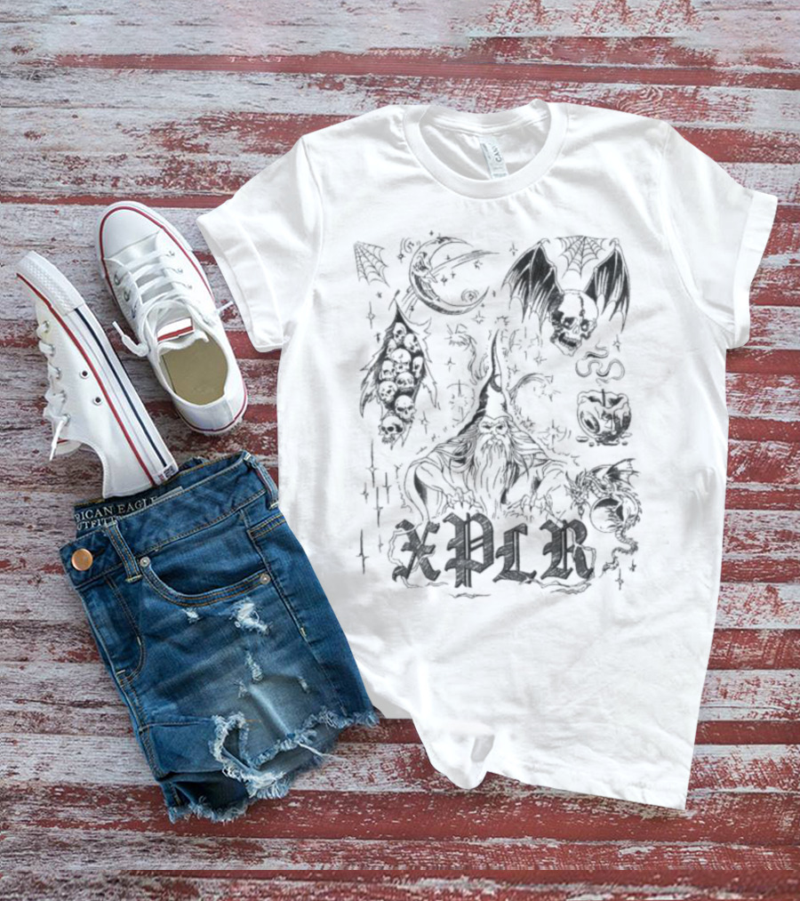 Xplr Inked Fantasy Creatures And Symbols T-Shirt