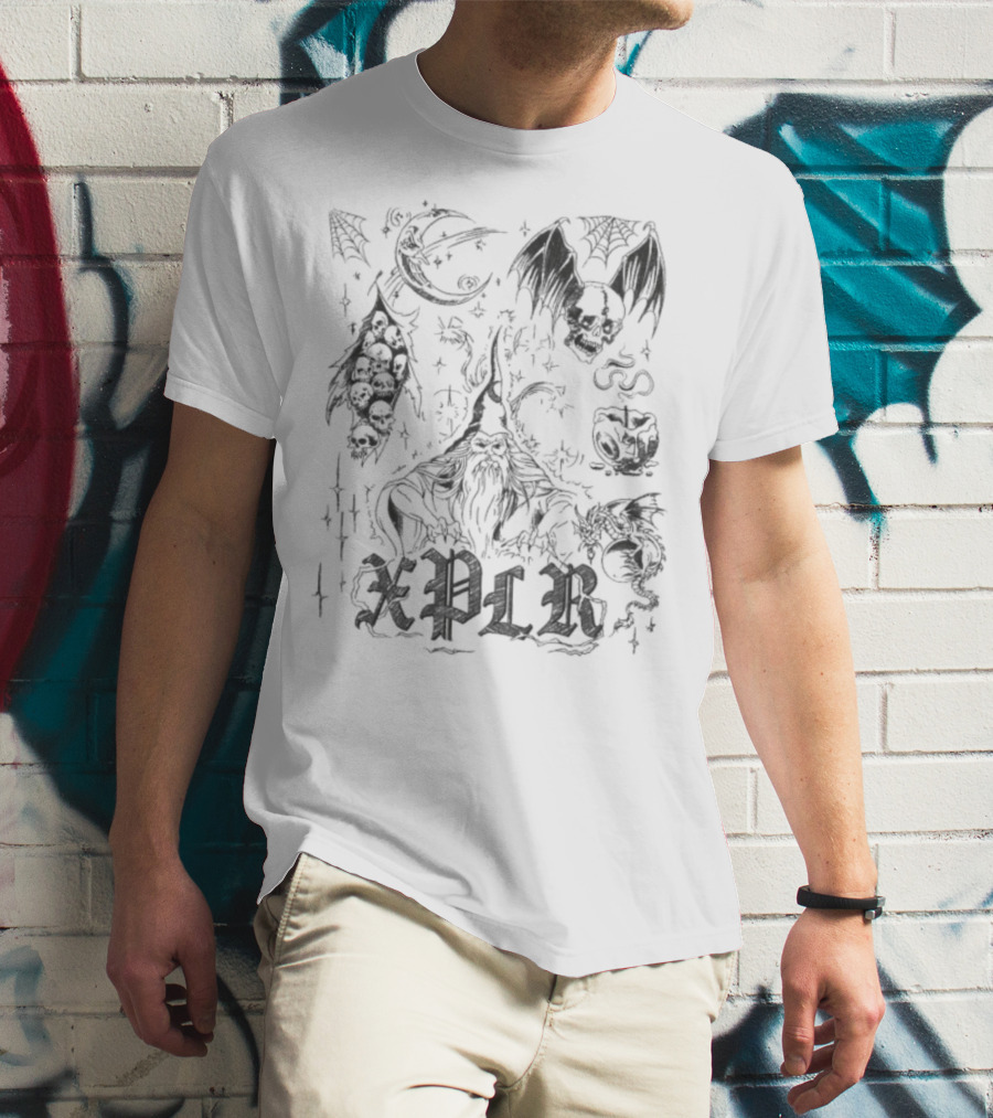 Xplr Inked Fantasy Creatures And Symbols T-Shirt