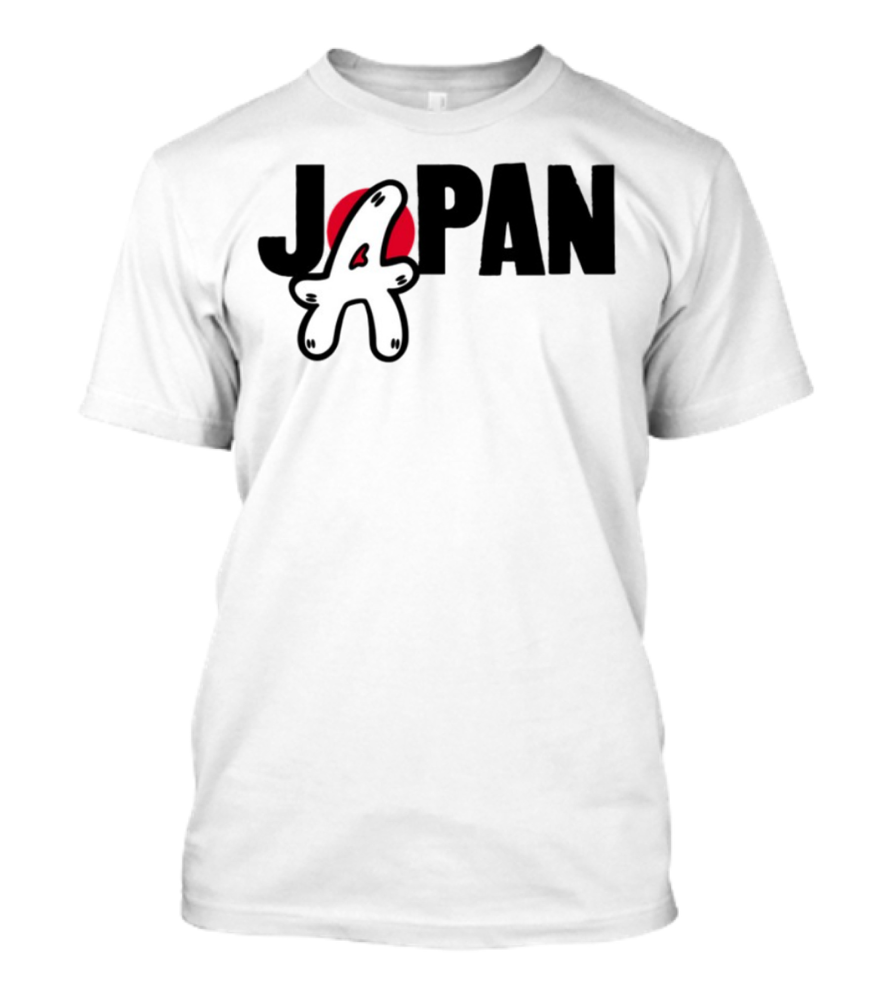 Japan Blu Boy A Bright Red Sun Playful Style T-Shirt