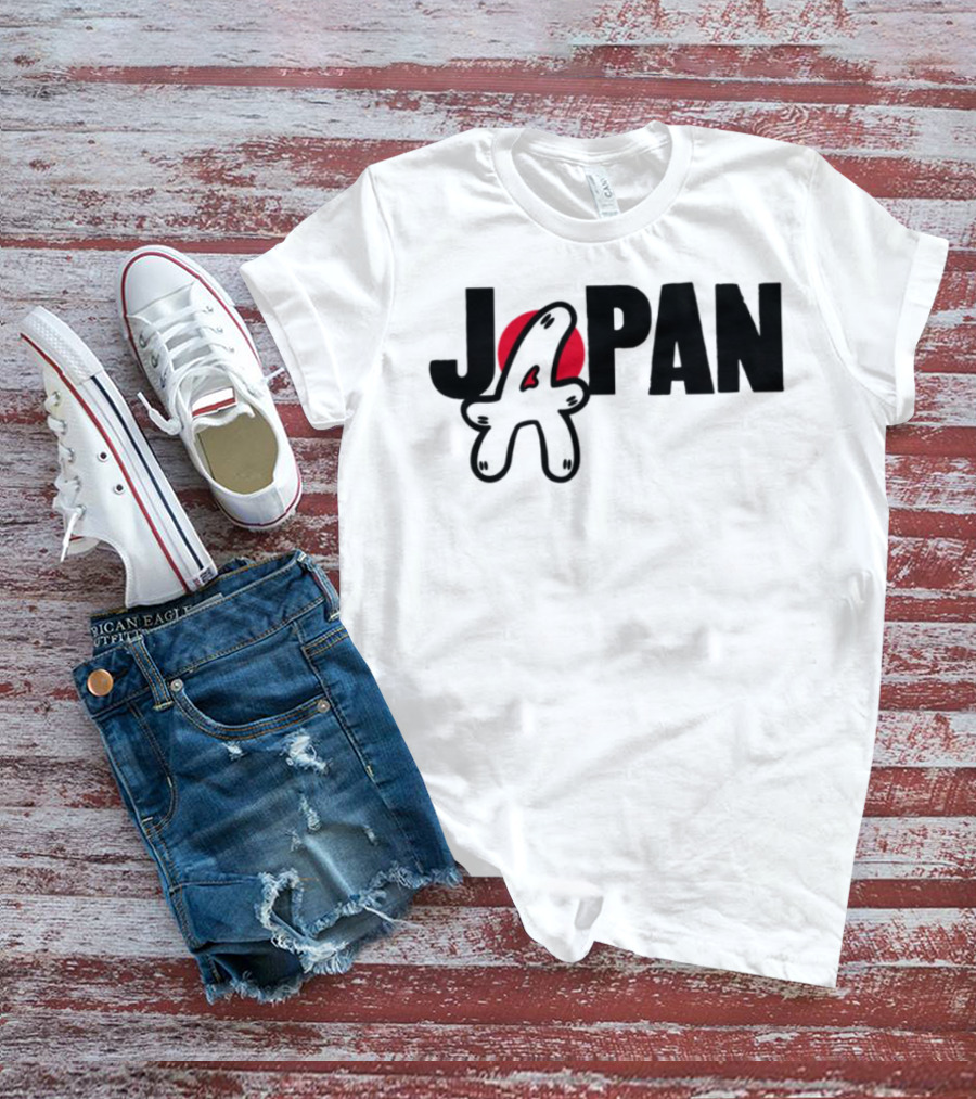 Japan Blu Boy A Bright Red Sun Playful Style T-Shirt