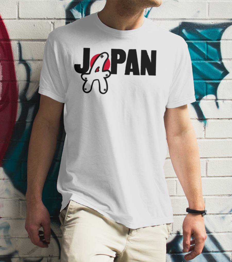 Japan Blu Boy A Bright Red Sun Playful Style T-Shirt