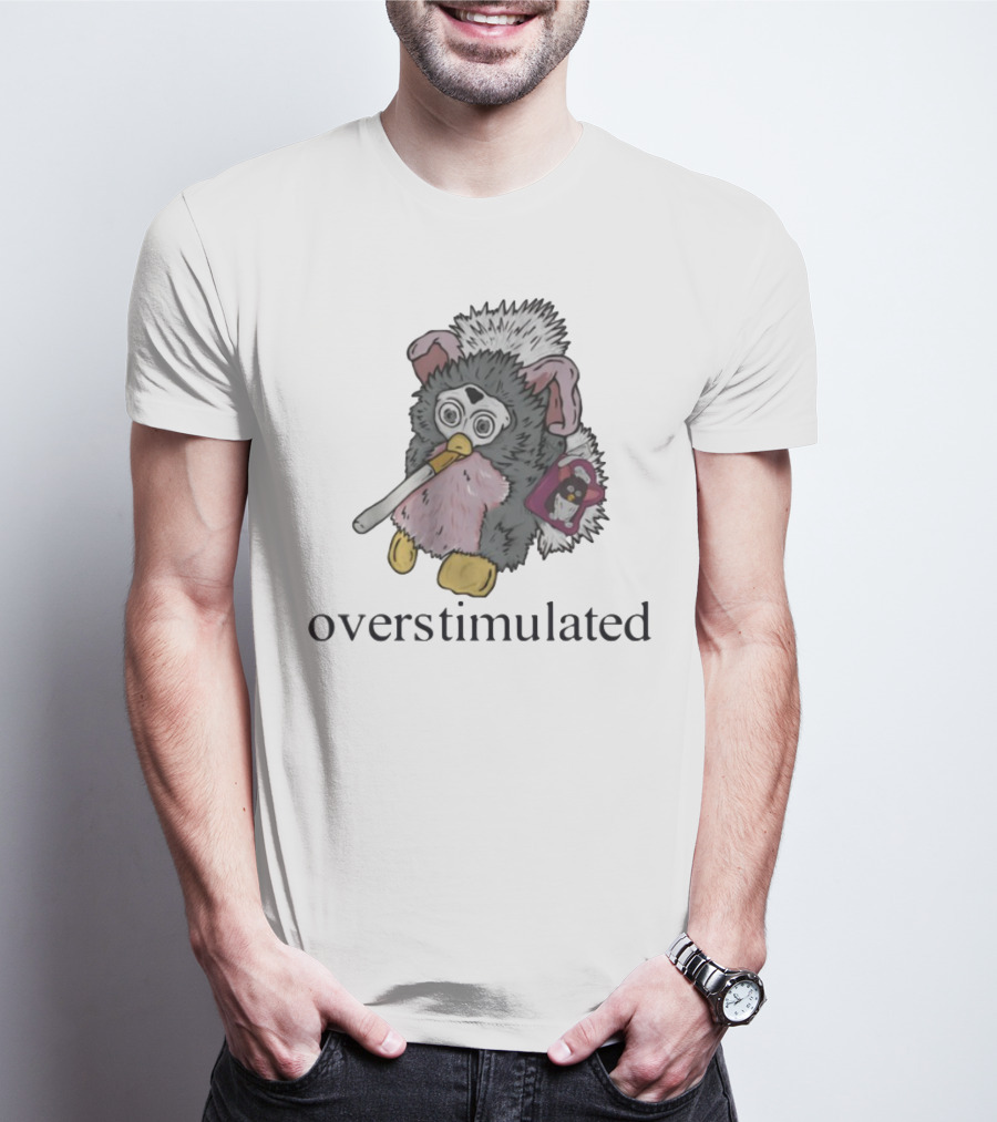 Emotionalclub Furby Overstimulated Smoking Toy Nostalgia T-Shirt