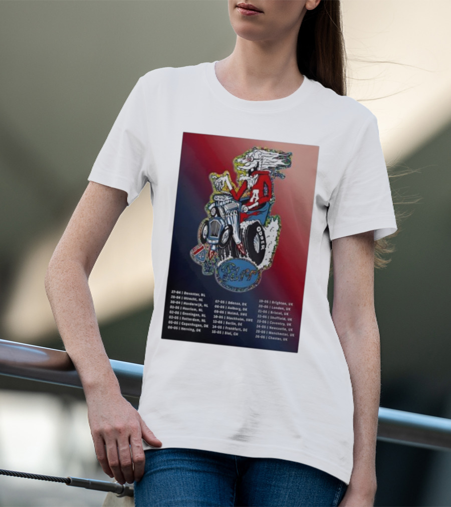 Europe UK Spring 2026 Charlie Parr Tour Dates Netherlands Denmark Sweden UK T-Shirt