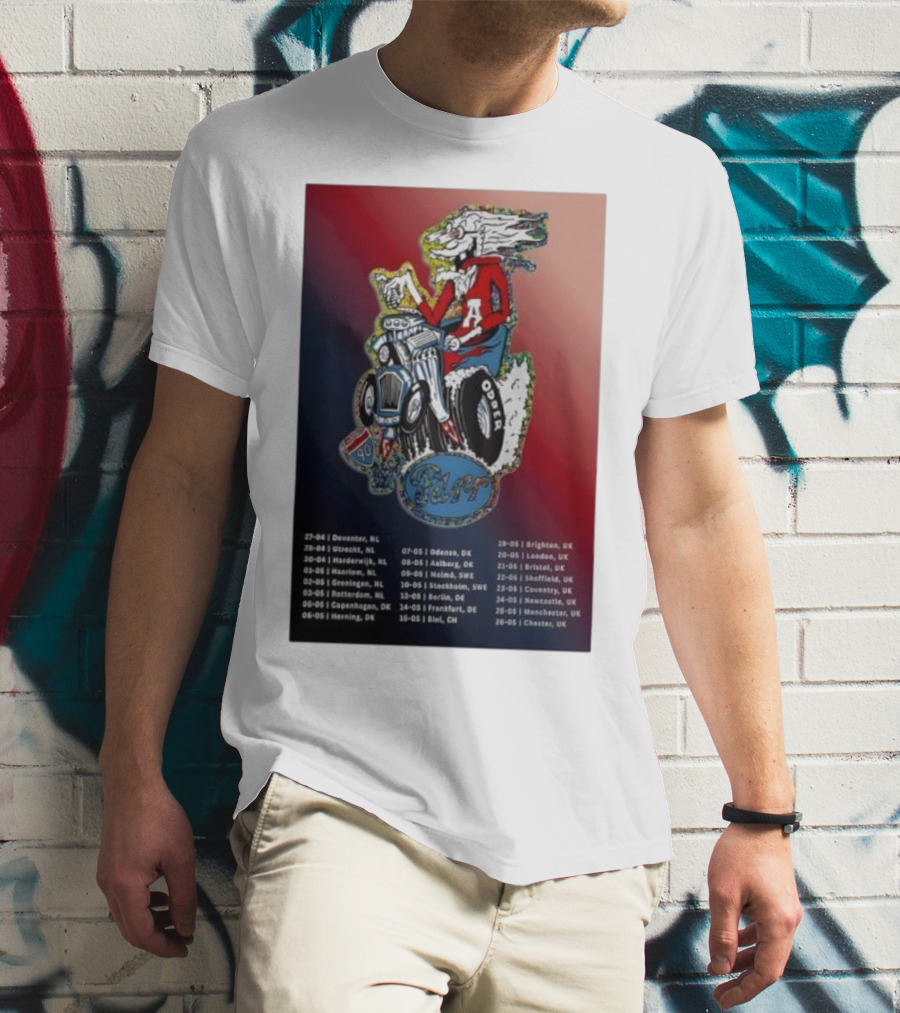 Europe UK Spring 2026 Charlie Parr Tour Dates Netherlands Denmark Sweden UK T-Shirt