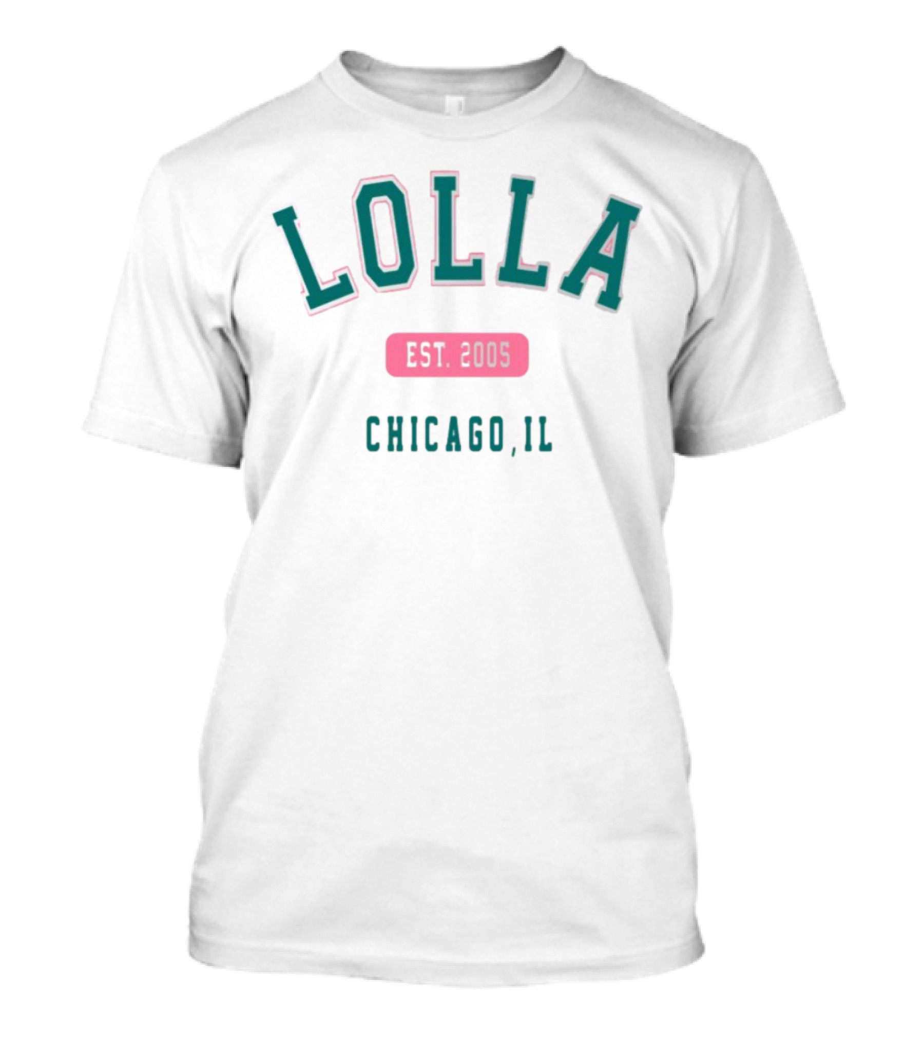Lolla Est 2005 Chicago IL Collegiate Style T-Shirt