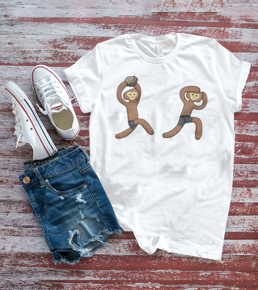 Monke's First Kill Vintage Caveman Meme Humor T-Shirt