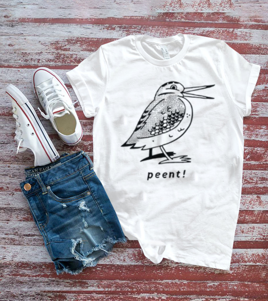 Peent Woodcock Bird Sketch T-Shirt