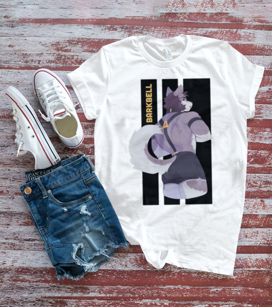 Barkbell Lycan Lifts Ringer Pump Cover Wolf Workout T-Shirt