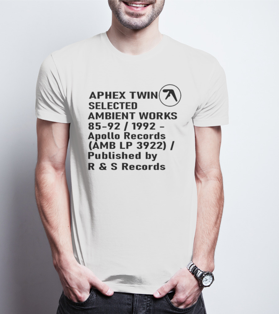 Aphex Twin Selected Ambient Works 85-92 Avalon R&S Records T-Shirt