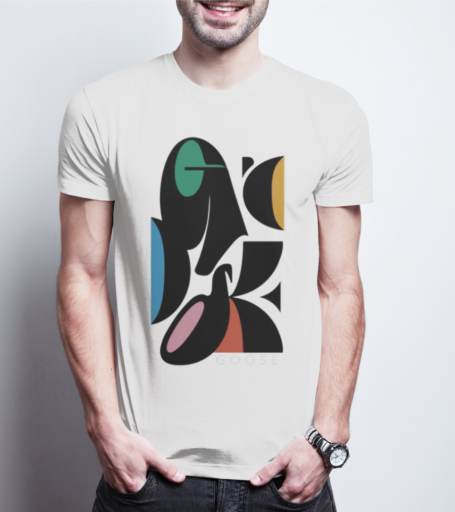 Warp Spheres Goose The Band Colorful Abstract Shapes T-Shirt