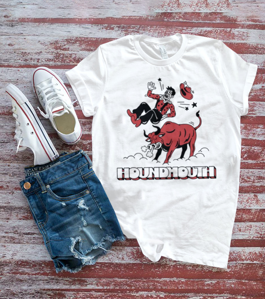 Houndmouth Rodeo Clown Bull Riding Scene T-Shirt