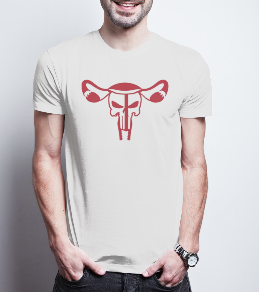 Elizabeth Booker Punishovaries Limited Edition Uterus Punisher Symbol T-Shirt