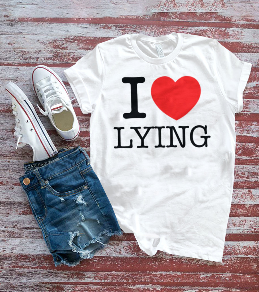 Premi Sterlin I Heart Lying Bold Statement T-Shirt