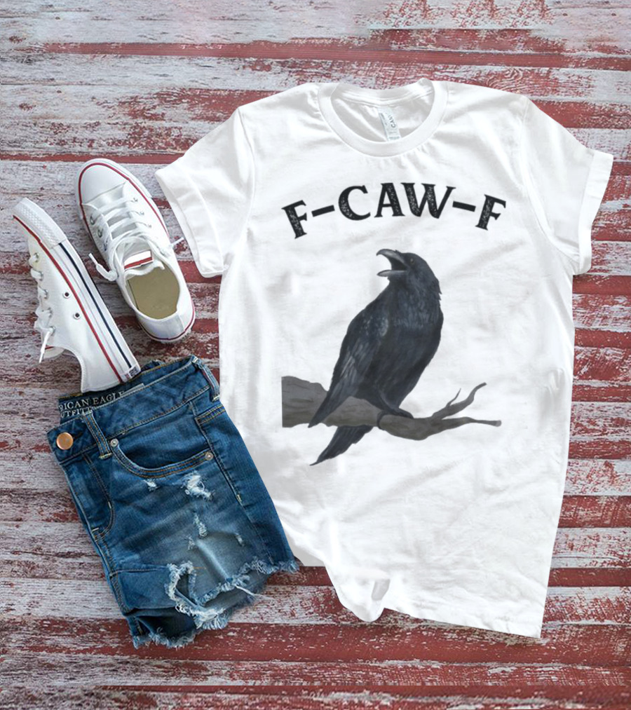 F-CAW-F Raven Bird Crowd T-Shirt