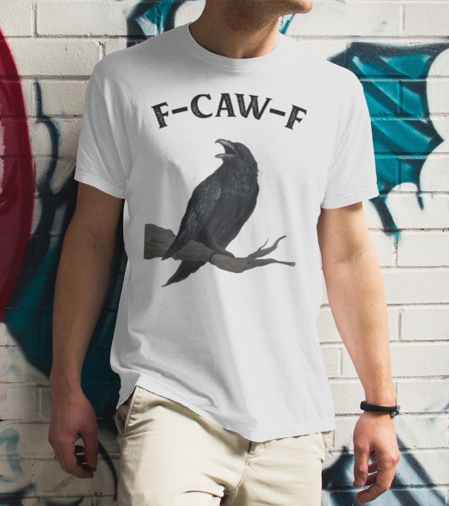 F-CAW-F Raven Bird Crowd T-Shirt