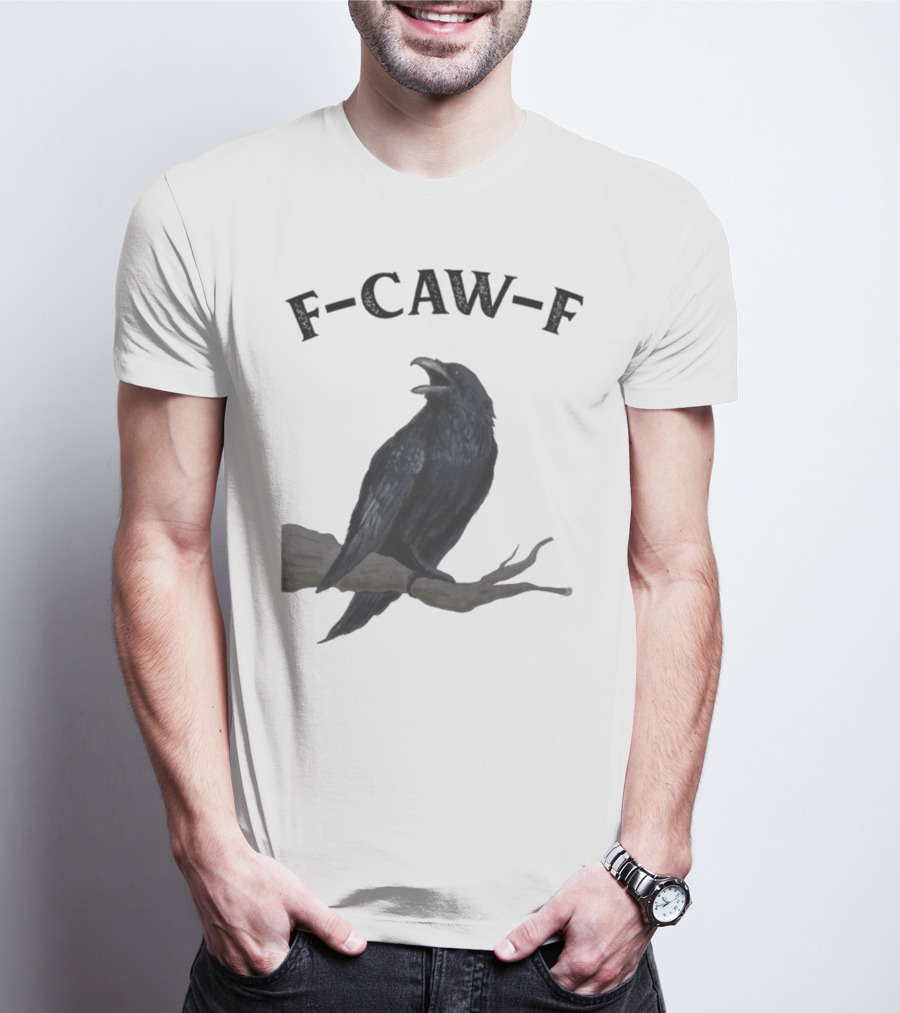 F-CAW-F Raven Bird Crowd T-Shirt