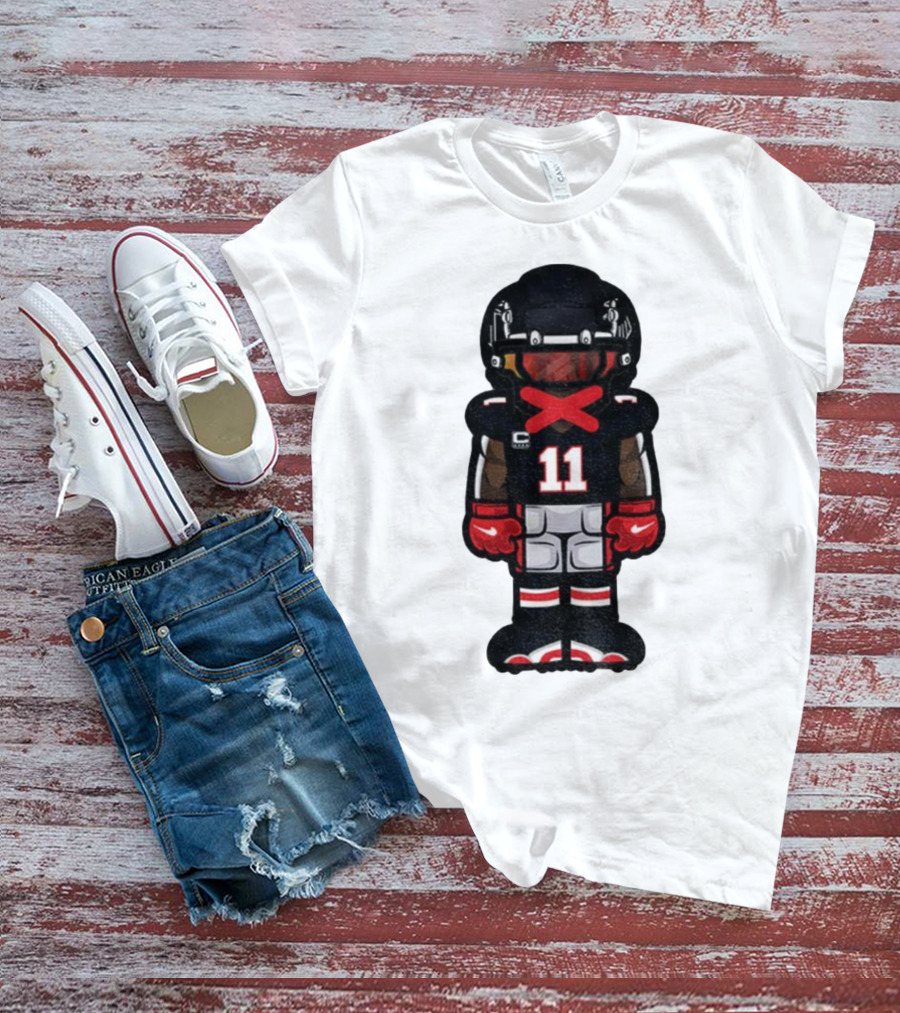 Julio Jones Cartoon Atlanta Falcons NFL 2025 T-Shirt