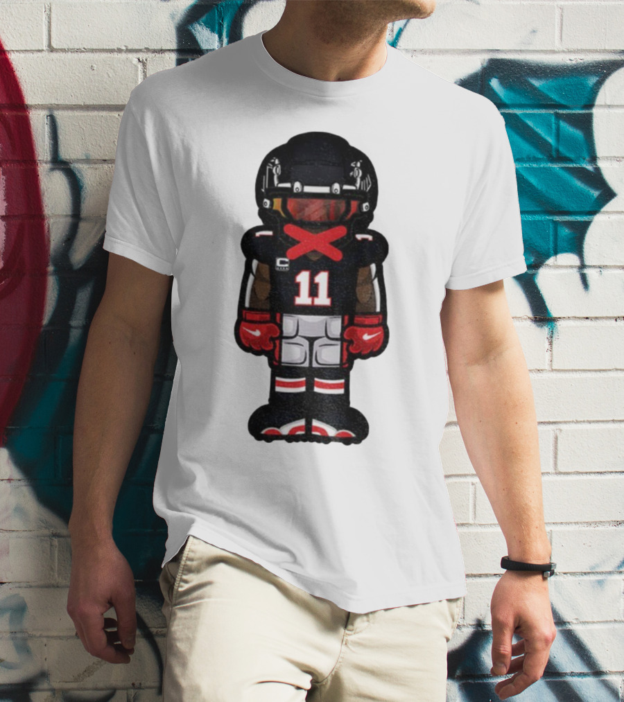 Julio Jones Cartoon Atlanta Falcons NFL 2025 T-Shirt