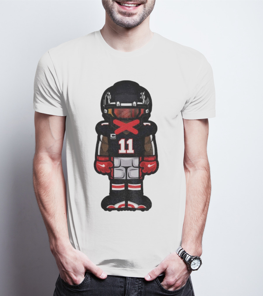 Julio Jones Cartoon Atlanta Falcons NFL 2025 T-Shirt