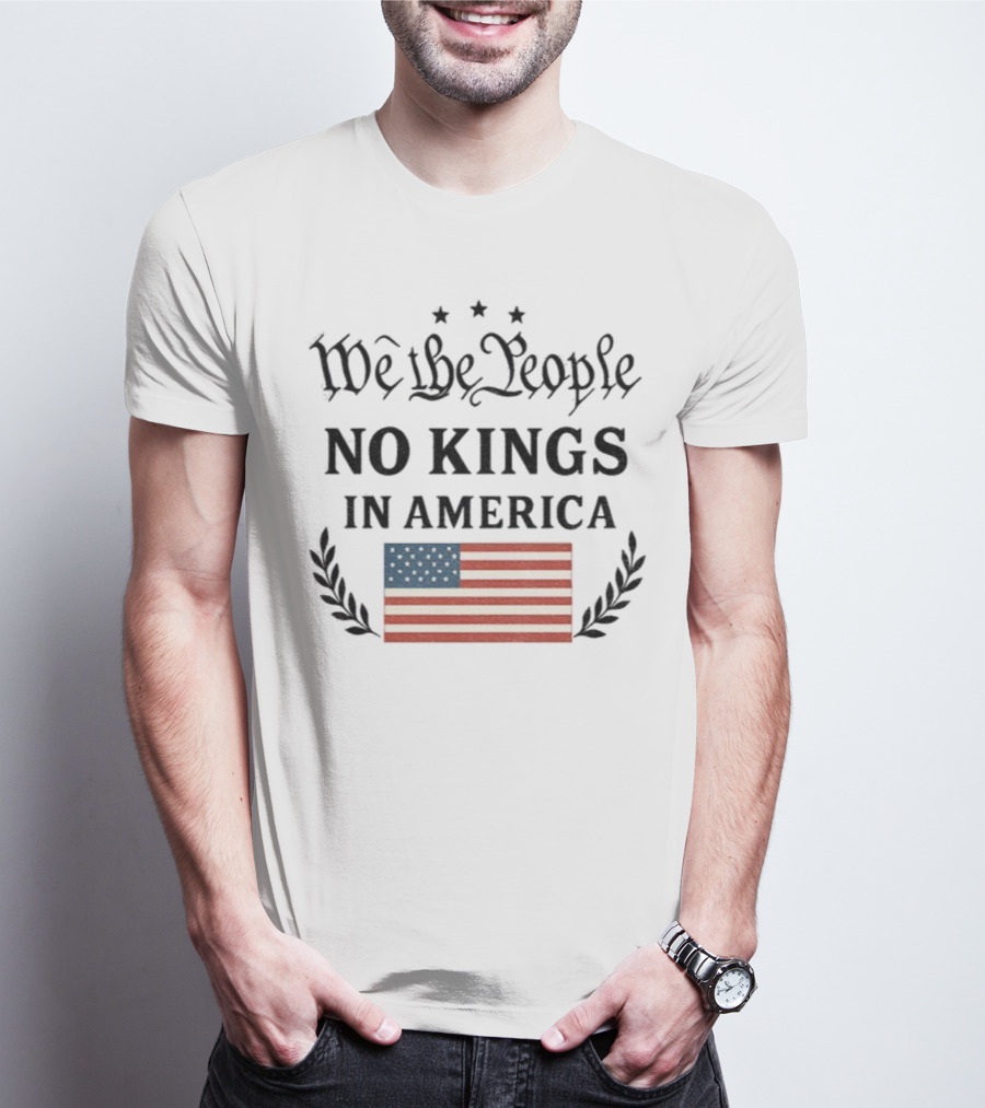 We The People No Kings In America Flag T-Shirt
