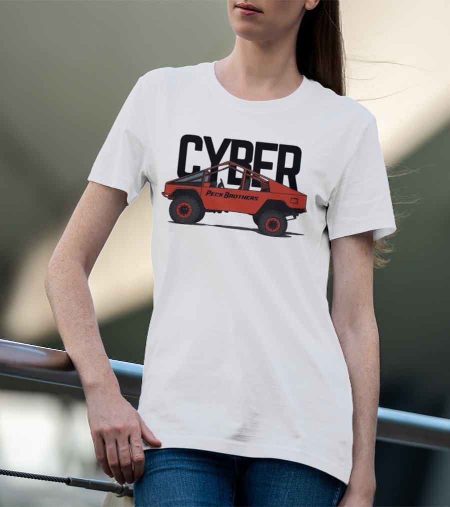 Peck Brothers Cyber Truck Retro Off-Road Adventure T-Shirt