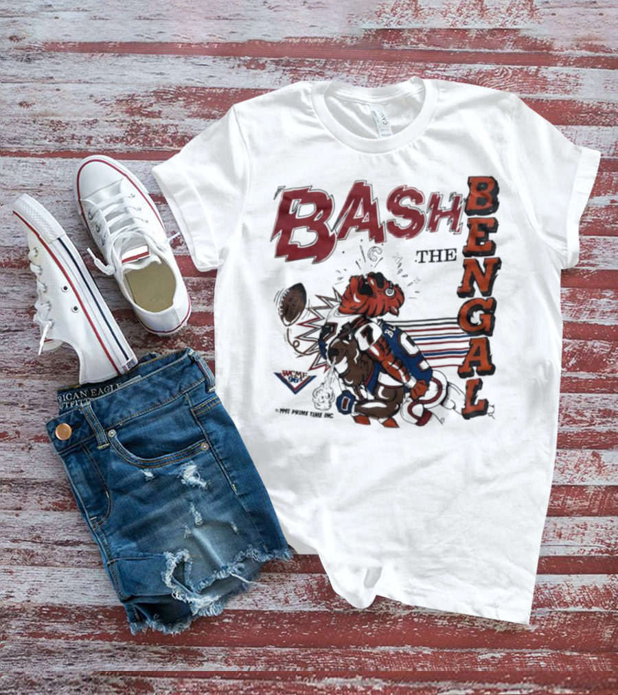 Bash The Bengal Football Rivalry Action T-Shirt
