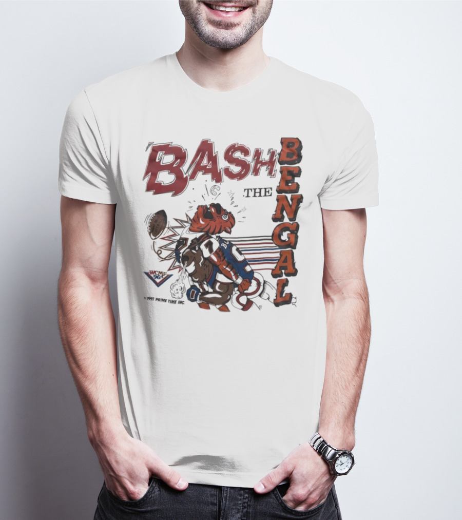 Bash The Bengal Football Rivalry Action T-Shirt