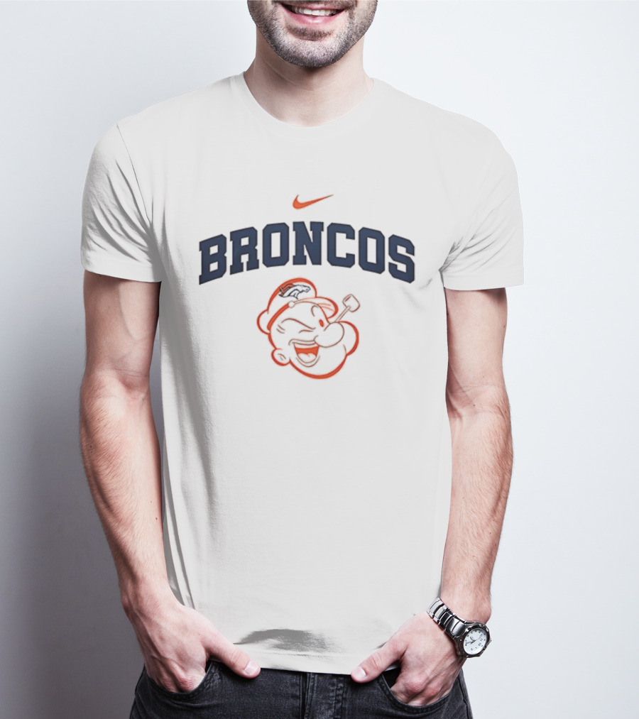 Denver Broncos Popeye I Yam What I Yam Collaboration T-Shirt
