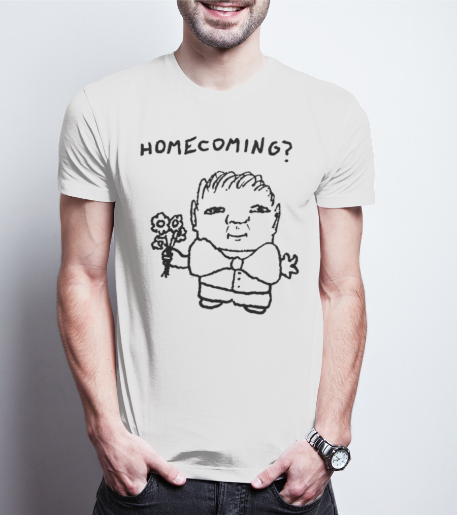 Goobsmooch Homecoming? Cute Doodle Character With Bouquet T-Shirt