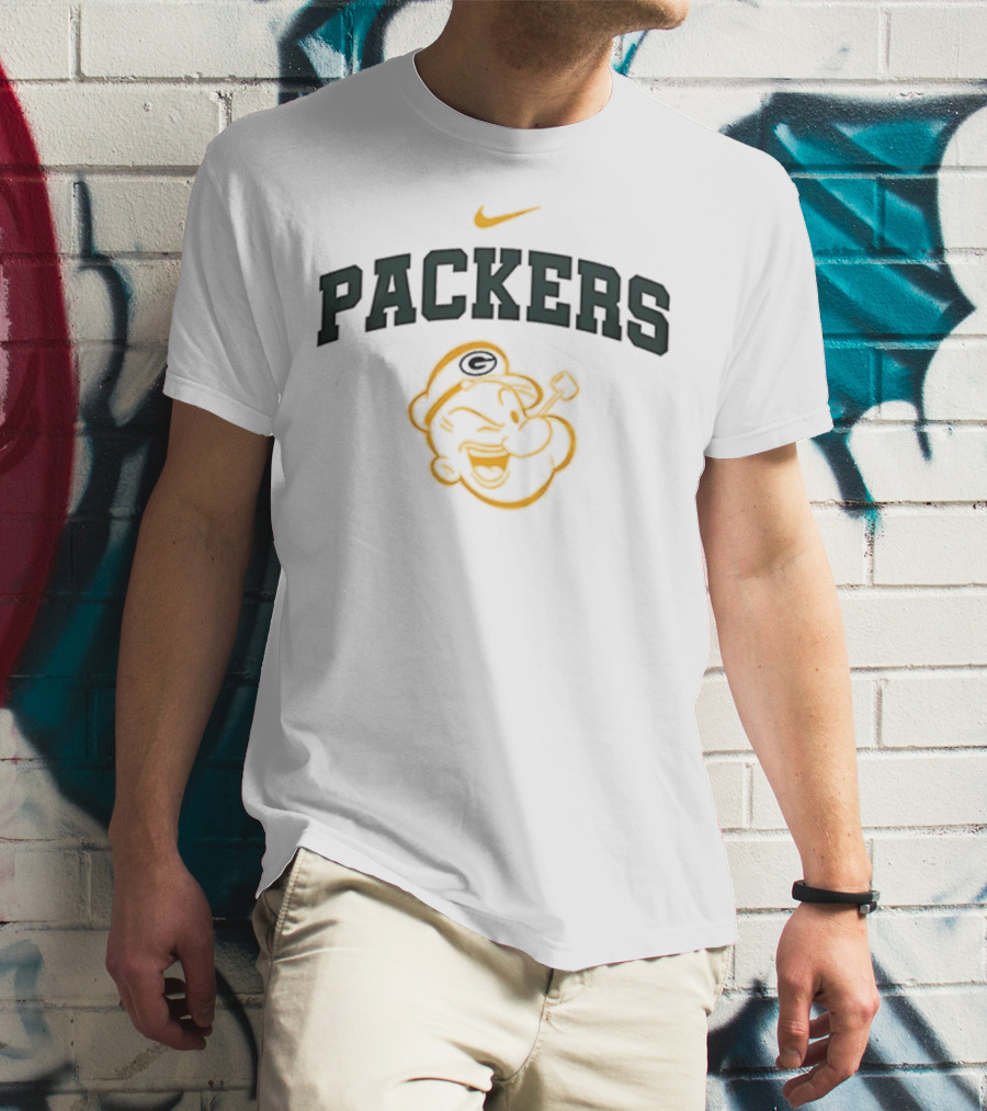 Green Bay Packers Nike Popeye I Yam What I Yam T-Shirt