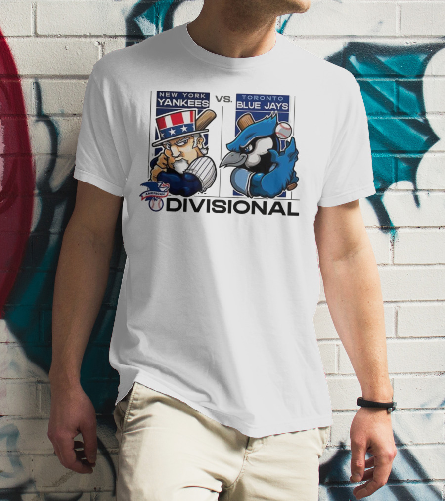 New York Yankees Vs Toronto Blue Jays American League Divisional 2025 T-Shirt