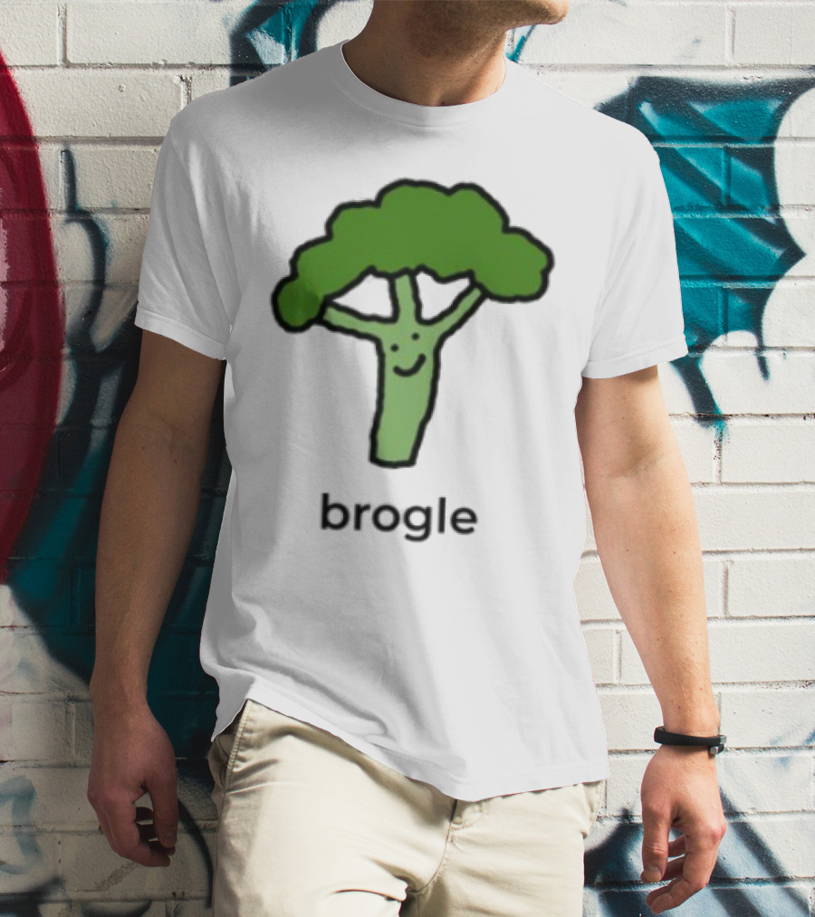 Dalesbits Brogle Happy Broccoli Pun T-Shirt